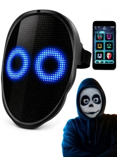 Led light face covering app - face,
